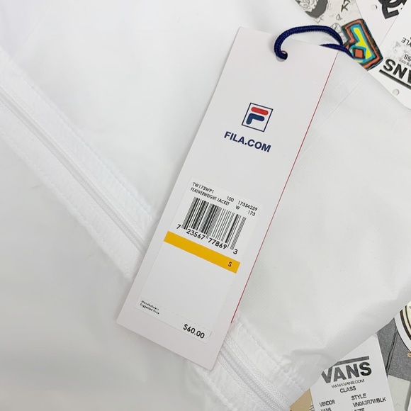 Fila Jacket windbreaker white Woman NWT XS - Picture 11 of 16